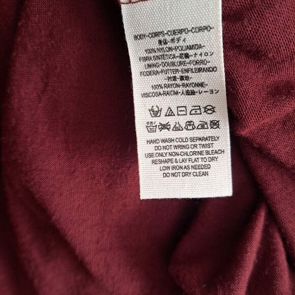 Free People Rich Red Lace Lovers Folk Song Dress Bell Sleeve Cut Out Boho Mini 2 - Picture 8 of 9